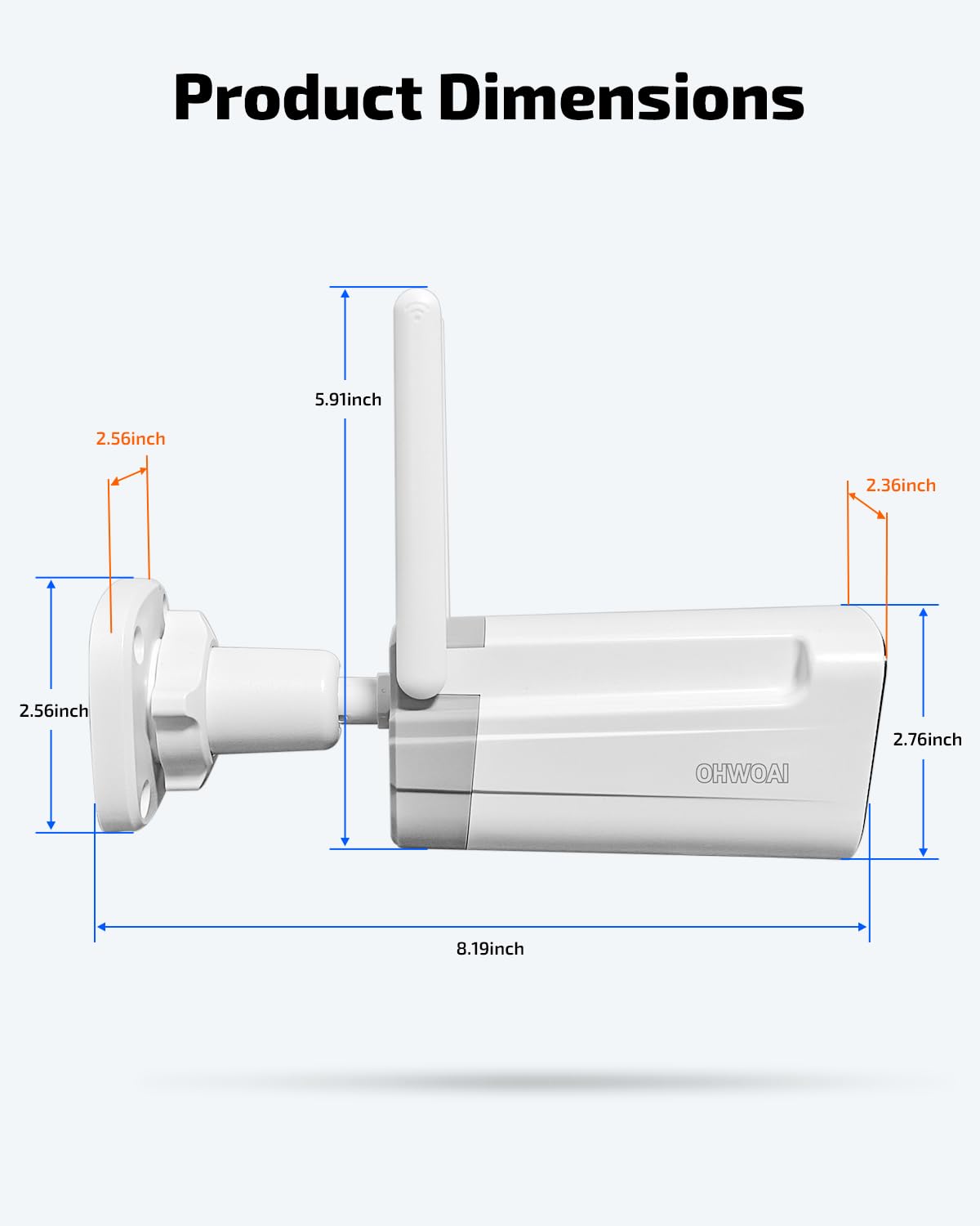 《100% Wire-Free》Wireless Outdoor Security Camera System, Solar Powered WiFi Cameras Systems, Home Video Surveillance DVR Kits