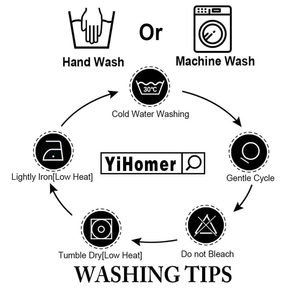 YiHomer Pastoral Rectangle Tablecloth - 60 x 84 Inch Table Cloth - Washable Table Cover with Dust-Proof Wrinkle Resistant for Restaurant, Picnic, Bistro, Indoor and Outdoor Dining, Gardenia