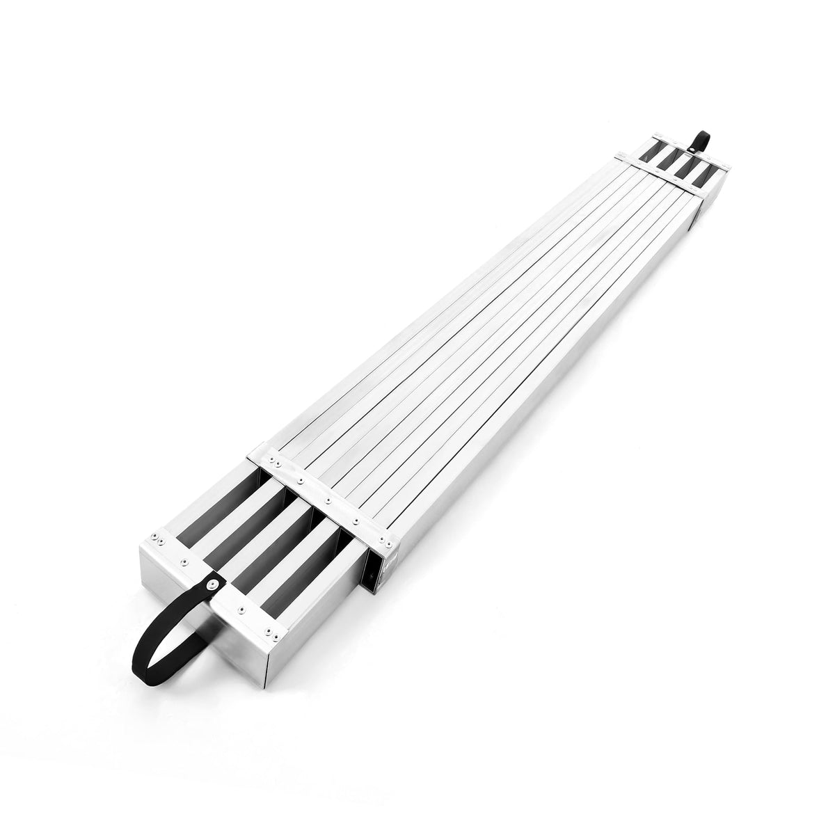 Garvee 9-15FT Aluminum Telescoping Work Plank, 12.5 inch Width Extension Plank, 440Lbs Capacity Extension Boards, Adjustable Scaffolding Plank with Skid-Proof Platform Scaffold Ladder Accessory