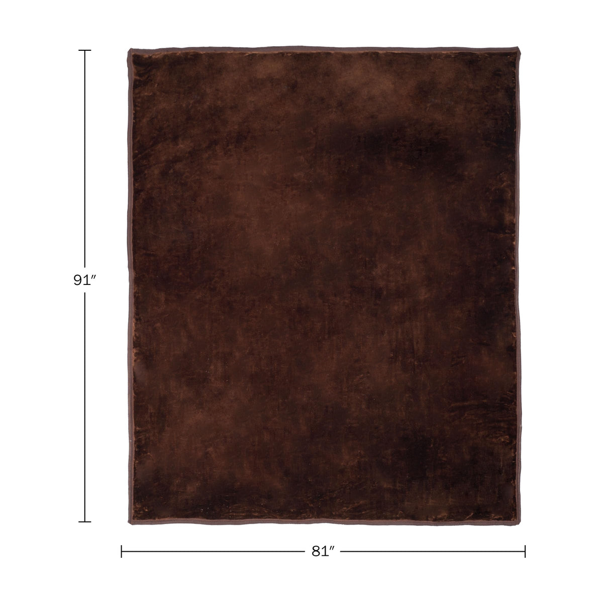 Lavish Home Faux Fur Throw Blanket - Oversized 91x81 Soft Mink-Style, Machine-Washable Bedding - 7.8lb Heavy Throw Blanket for Bed or Sofa (Coffee)