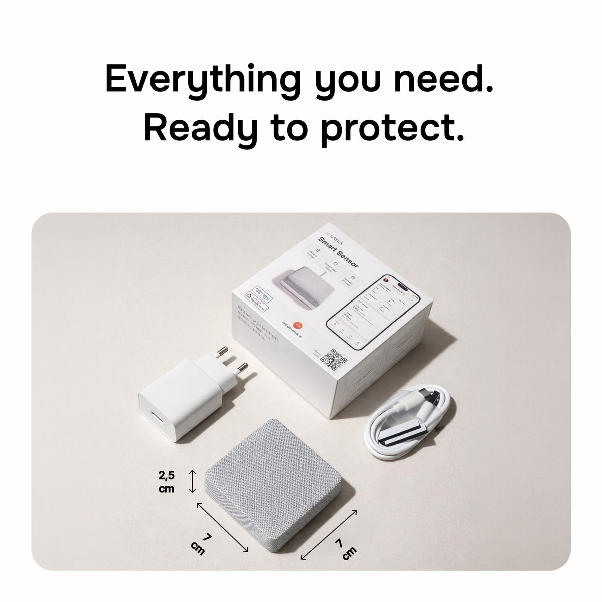 Layla Noise Monitoring Device for Airbnb, Rental, Office & Home | Noise & Occupancy Sensor with Radar-Based Motion Detection | Privacy-Safe Security Monitor | No Subscription