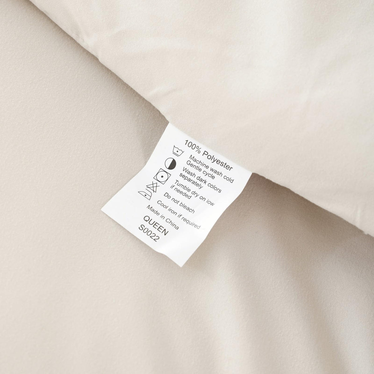 ROSGONIA Beige Comforter Set Queen, 3pcs (1 Boho Beige Comforter & 2 Pillowcases), All Season Bedding Lightweight Soft Bedspread Blanket Quilt