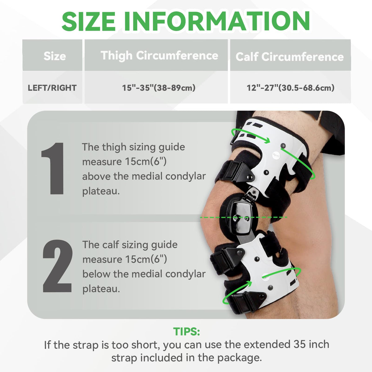 Orthomen Unloader Knee Brace for Medial Knee Pain, Osteoarthritis, Premium OA Knee Brace Support for Cartilage Defect Repair, Avascular Necrosis, Tibial Plateau Fracture Inside Left