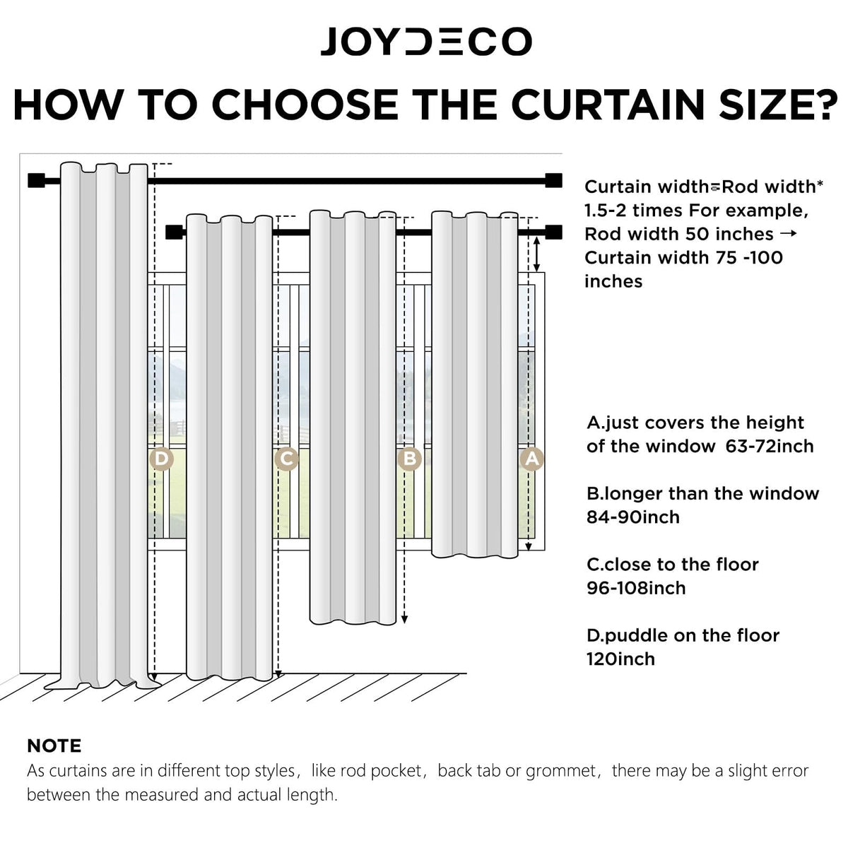 Joydeco Black Out Curtain 72 Inch Long - 100% Blackout Living Room Curtains 2 Panels, Rod Pocket & Back Tabs Thermal Insulated Window Drapes for Bedroom (Sandshell,52" Wx72 L)