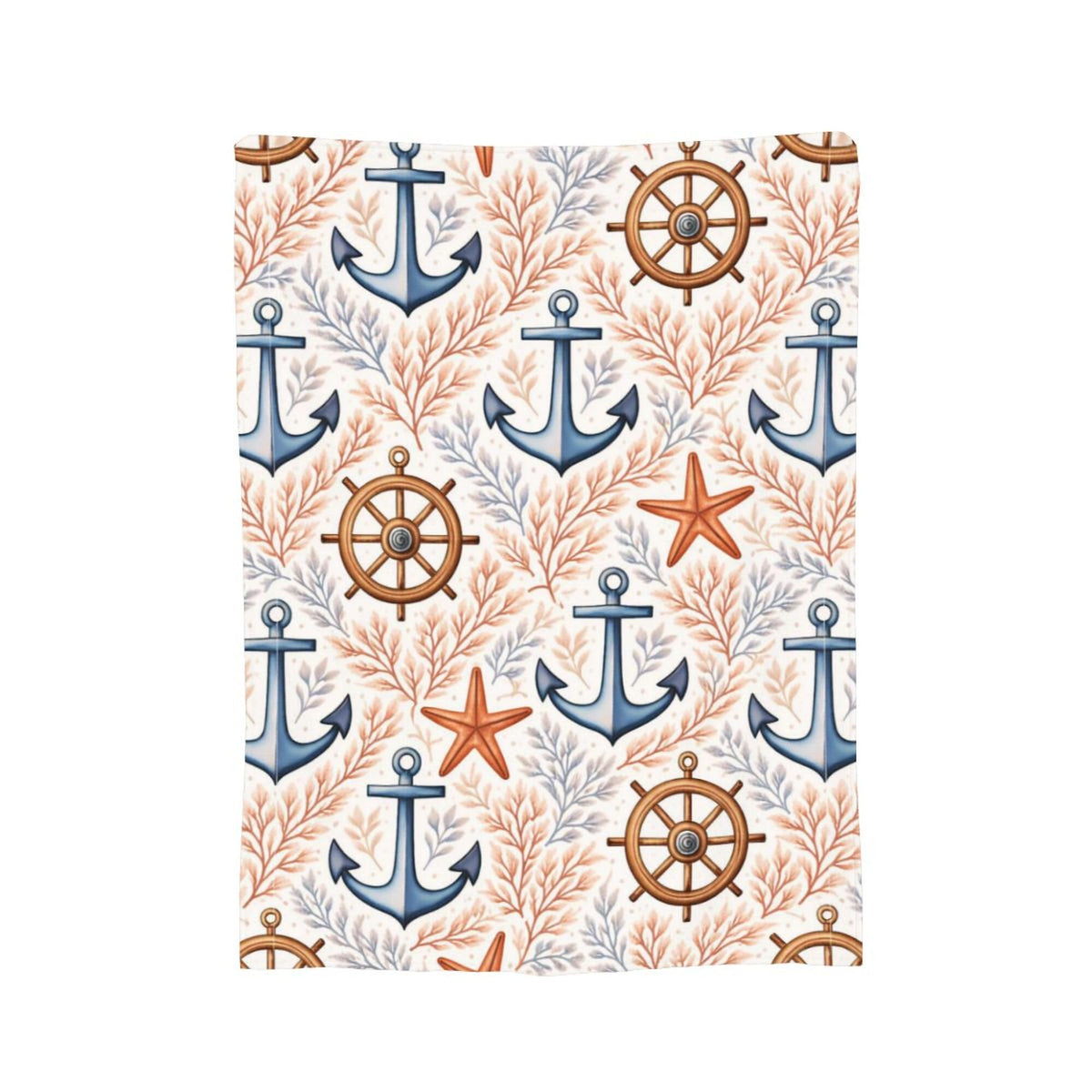 Anchor Throw Blanket 50"x40" Super Soft Plush Fluffy Fleece Cozy Fuzzy Anchor Blanket for Girls, Women, Kids, Boys, Adults, Men Anchors Lover Gift & Home Decor