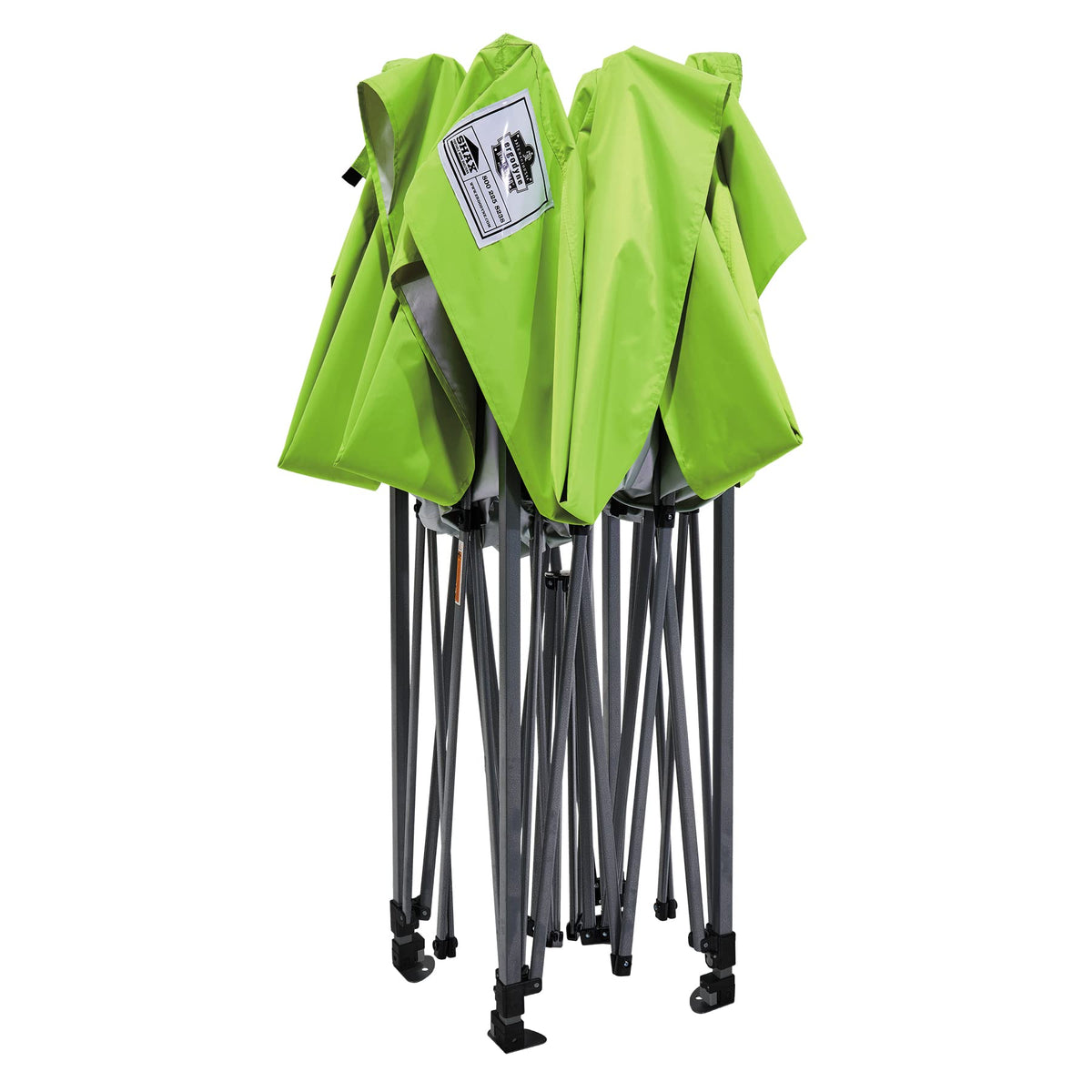 Ergodyne SHAX 6010 Pop-Up Canopy Tent, Lightweight, 10' x 10', Lime
