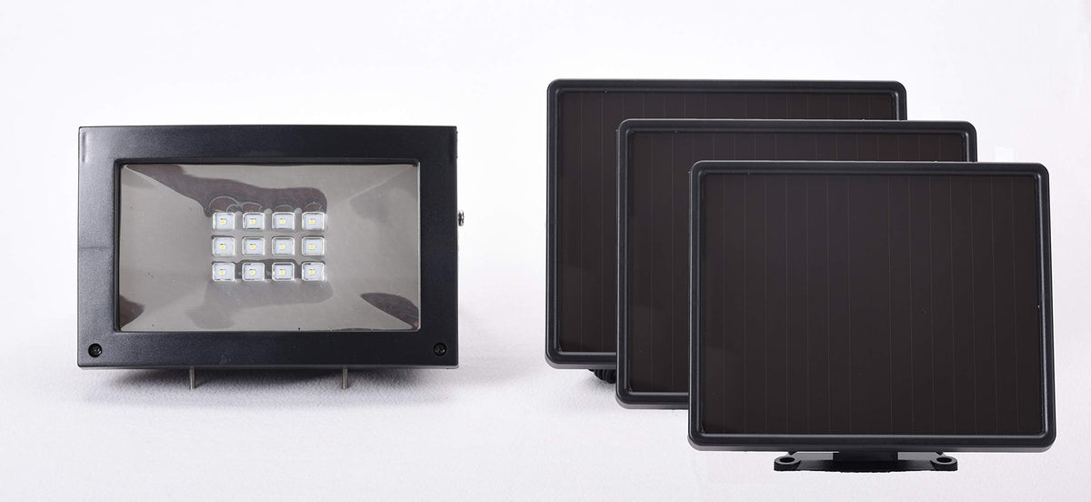 Maxsa 40331 Ultra-Bright 12 Hour Solar-Powered Floodlight to light up signs, flags, statuary and buildings all night long
