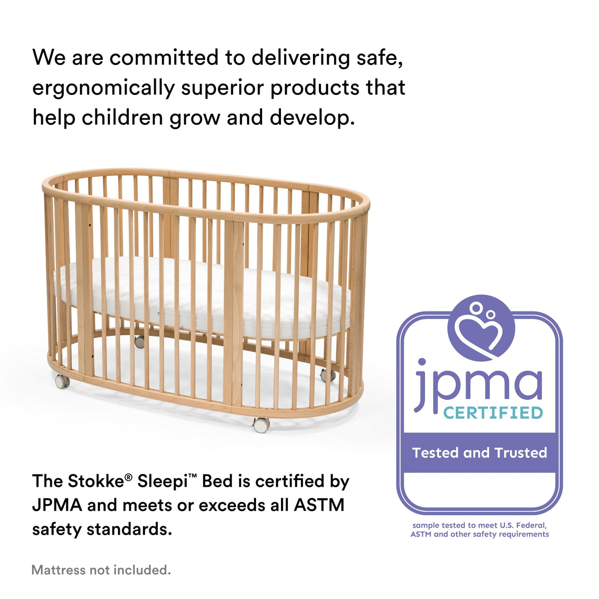Stokke Sleepi Protection Sheet V3, White - Compatible with Sleepi Bed Mattress V3 - Protects Against Accidents & Spills - Machine Washable
