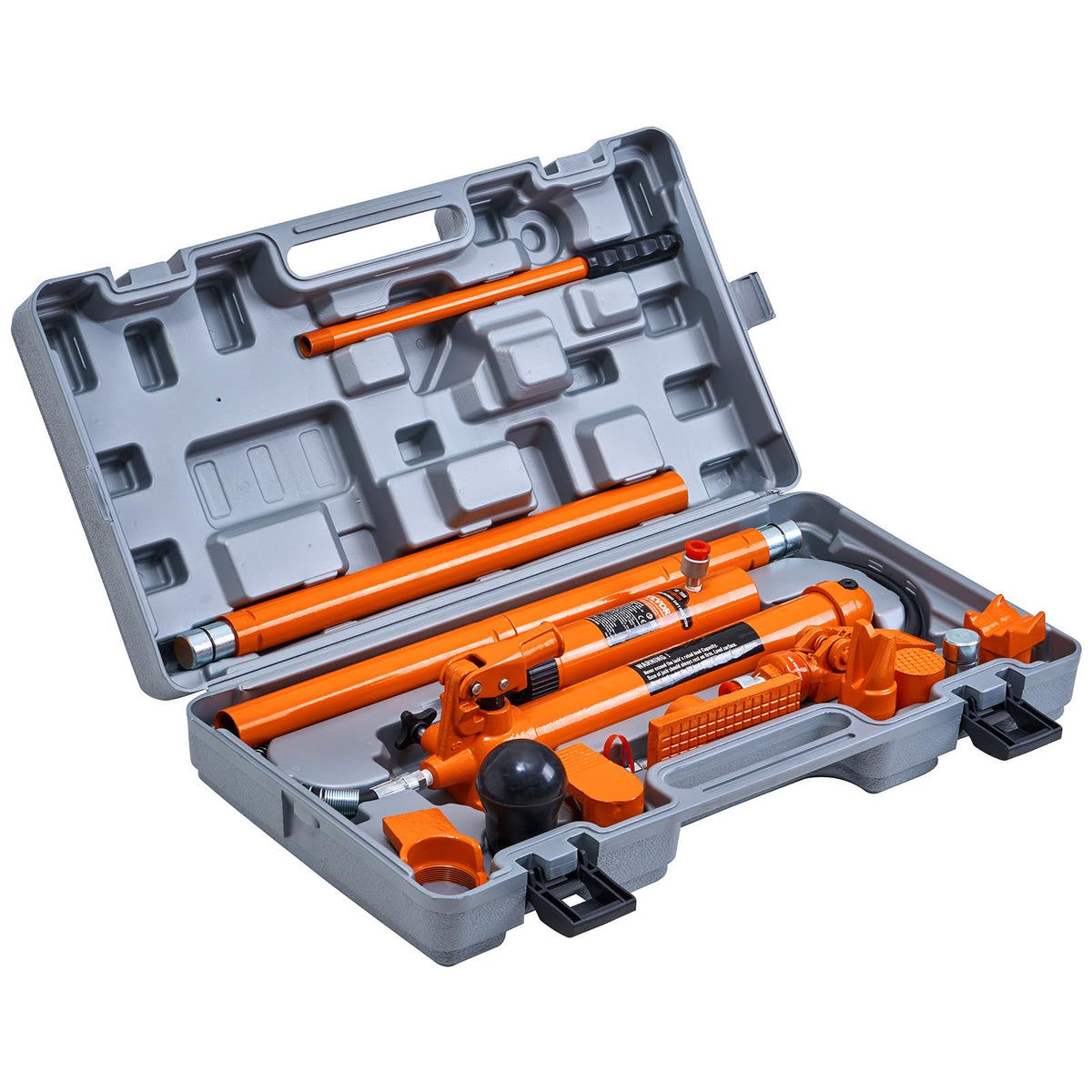 VEVOR Porta Power Kit, 12 Ton Load, Portable Hydraulic Jack with 4.6 ft Extended Oil Hose, Long Handle Design, Auto Body Frame Repair Kit with Portable Storage Case for Car Repair, Truck, Farm