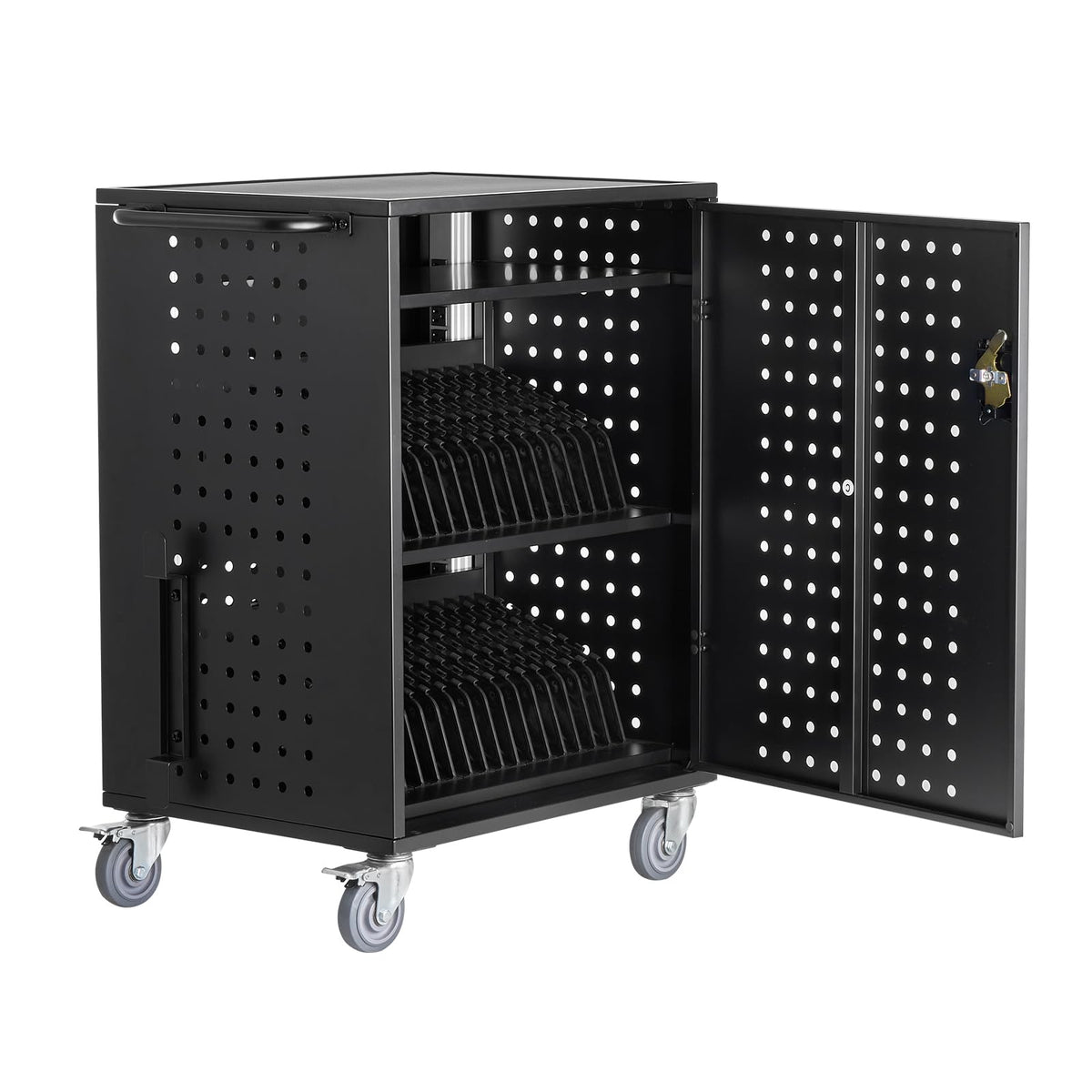 VEVOR Charging Cart, 36 Device Mobile Charging Station, Up to 15.6 in Screen Size, Office and Classroom Mobile Charging Cart, for Chromebook, Tablet and Laptop