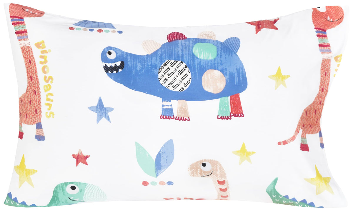 Scientific Sleep Jurassic Big Dinosaur Cute Kids Toddler Boys Girls 100% Cotton 3 Pcs Twin Bed Sheet Set, Flat Sheet & Fitted Sheet & Pillowcase Kids Bedding Set Twin