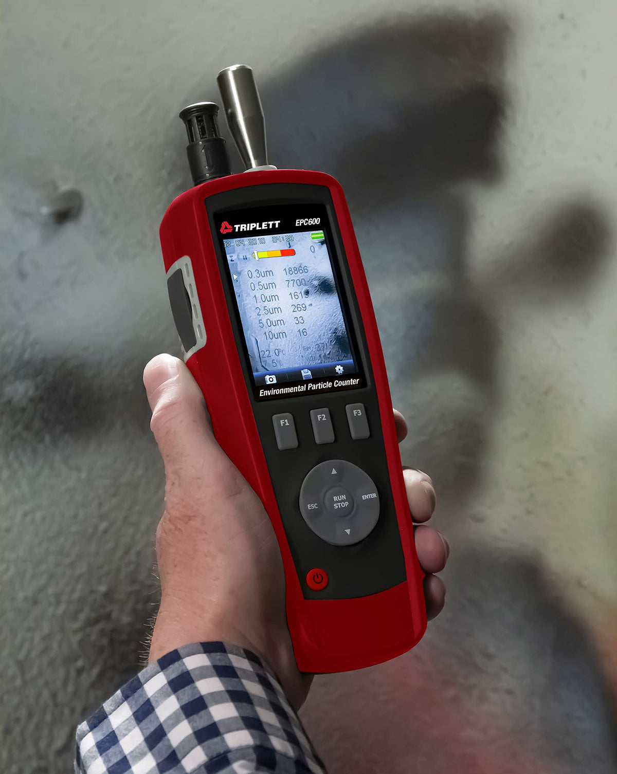 Triplett EPC600 Handheld Environmental Particle Counter and Air Quality Monitor
