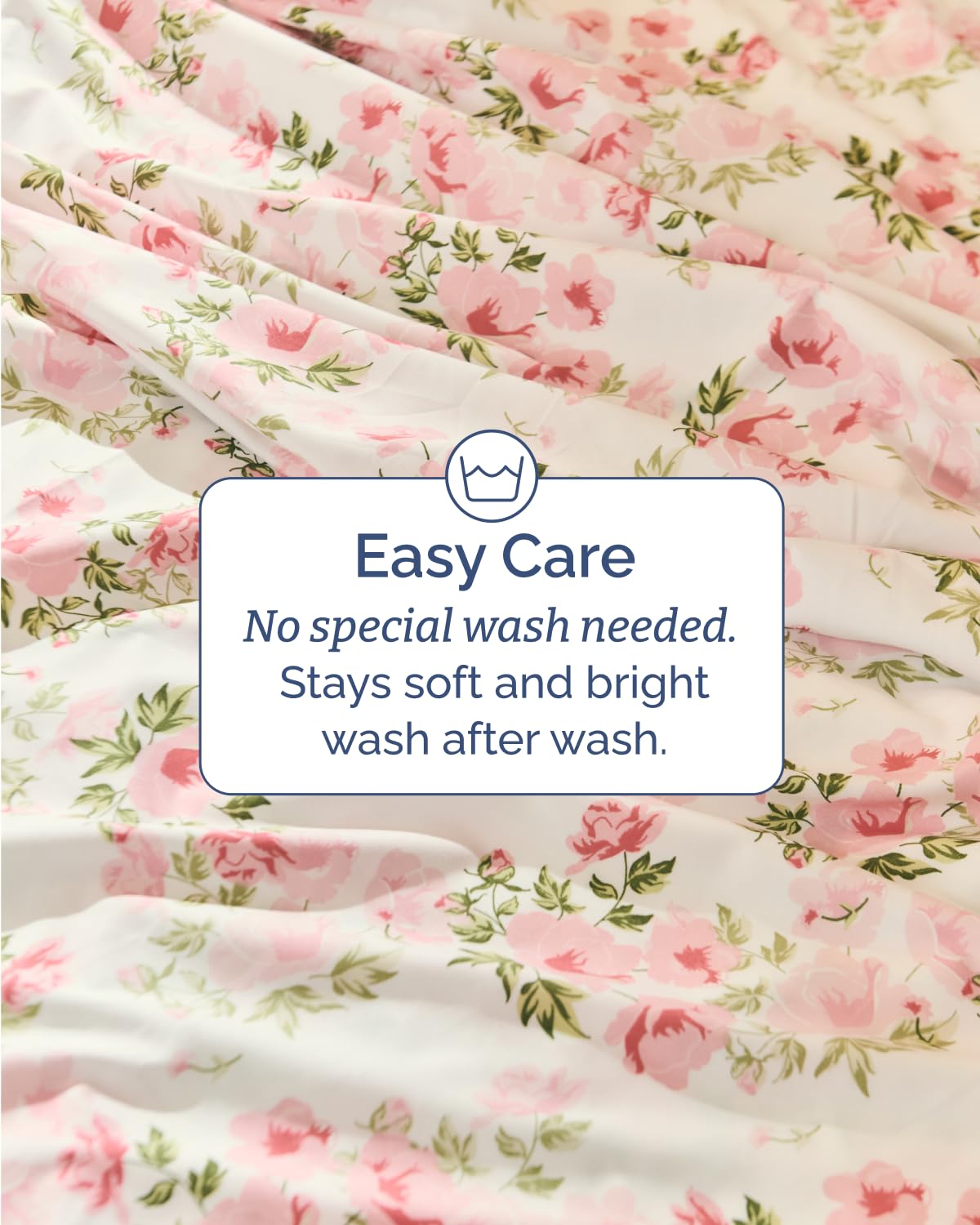 Floral Sheets - Pink Floral Bed Sheet Set - 1 Flat, 1 Fitted & 2 Pillowcases w/ Deep Pockets - Comfy, Wrinkle & Fade Free - Boho Botanical Bedding - Ultra-Soft, Breathable & Cooling - King Size Set