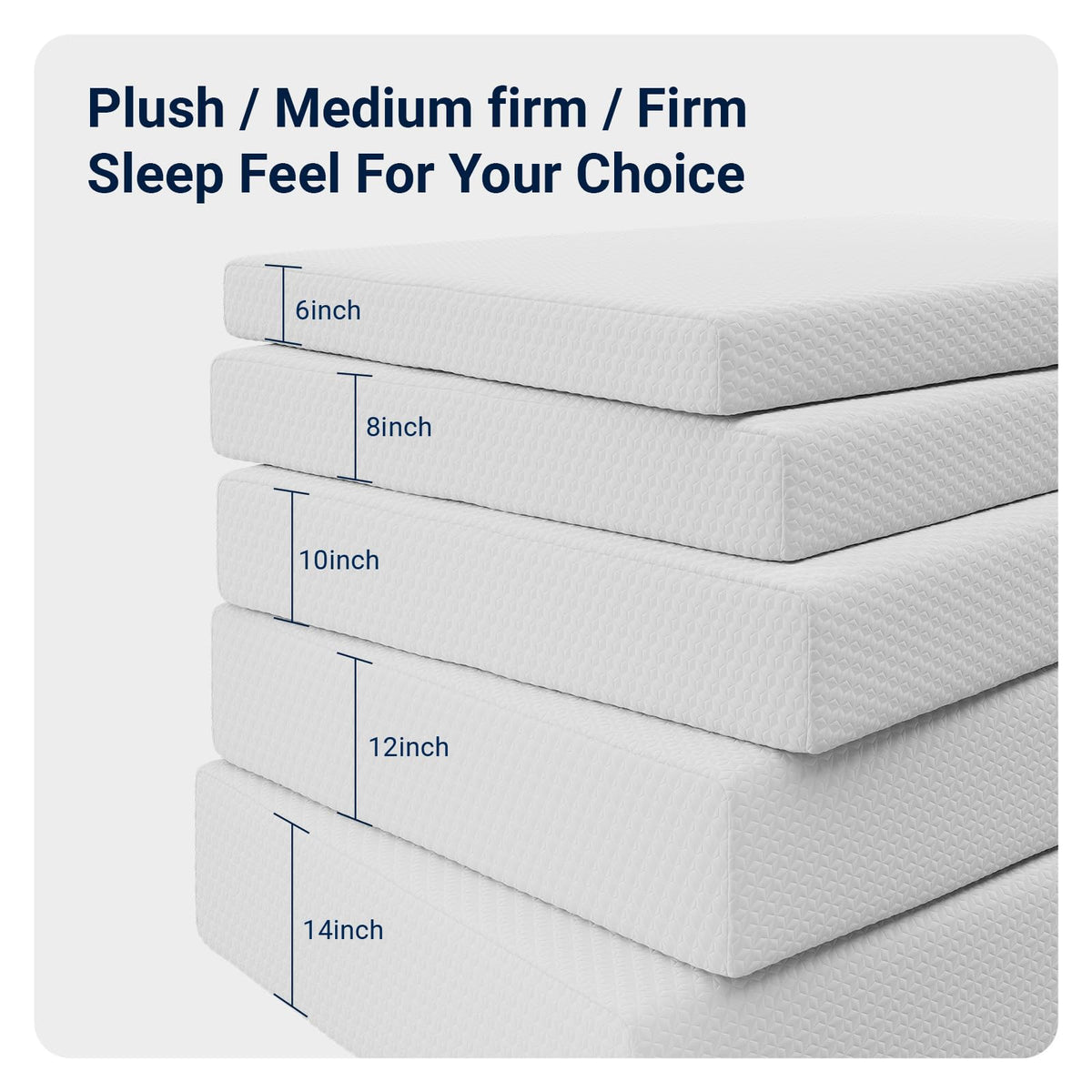 Avenco King Size Mattress 12 Inch,King Mattress Medium Firm in a Box for Refresh Sleep & Pressure Relief,CertiPUR-US Certified Foam Colchones