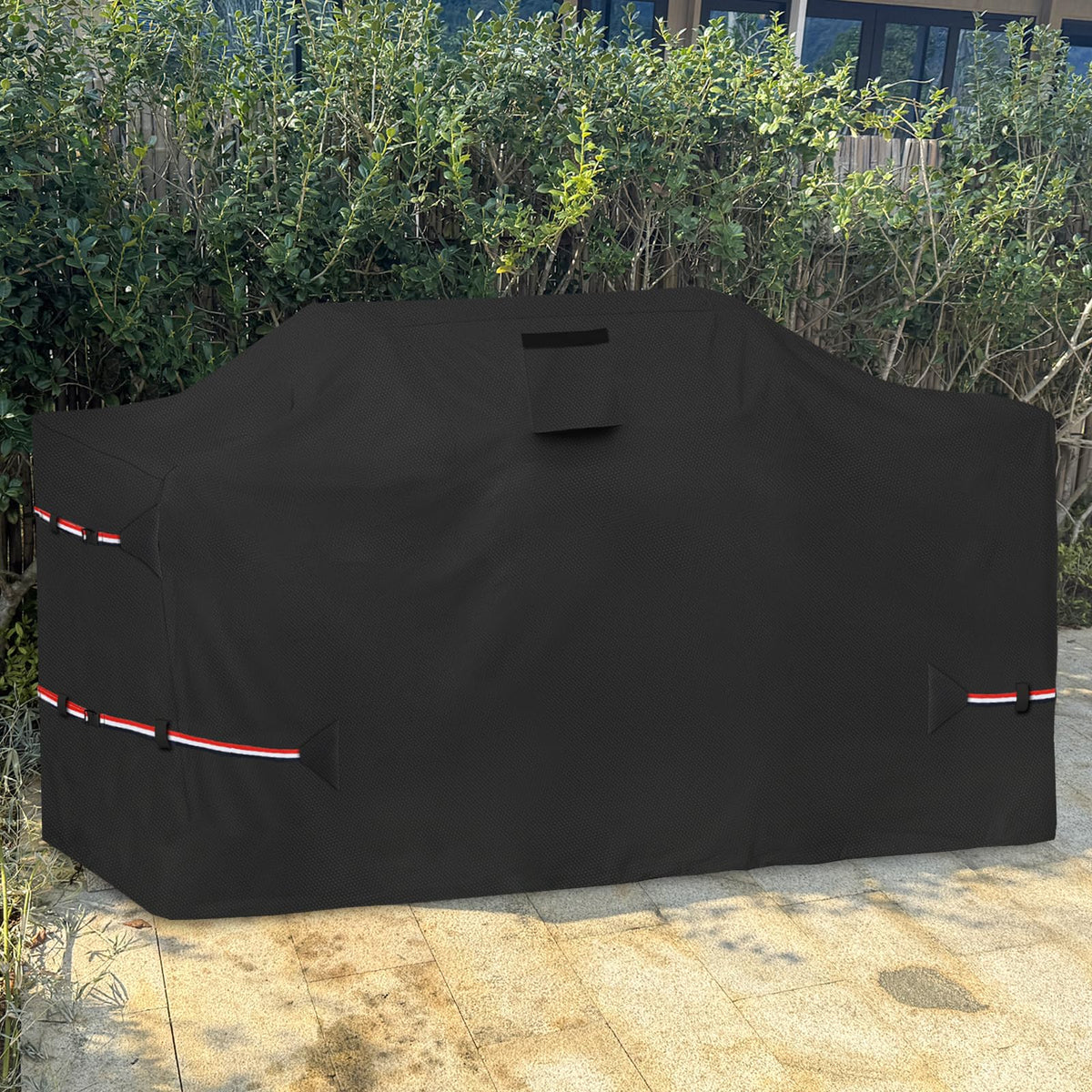 Osileyo 78 Inch Island Grill Cover - 600D Heavy Duty Waterproof All Weather Protection Outdoor Cover,Black