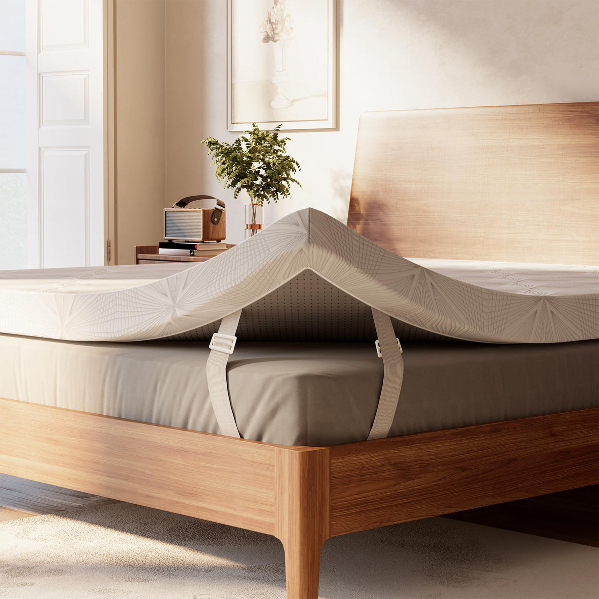 Ballad 3 Inch Gel Memory Foam Mattress Topper King Size, High Density Cooling Pad with Premium Removable Cover, Pressure Relief Bed Topper, (CertiPUR-US & Oeko-Tex Certified)