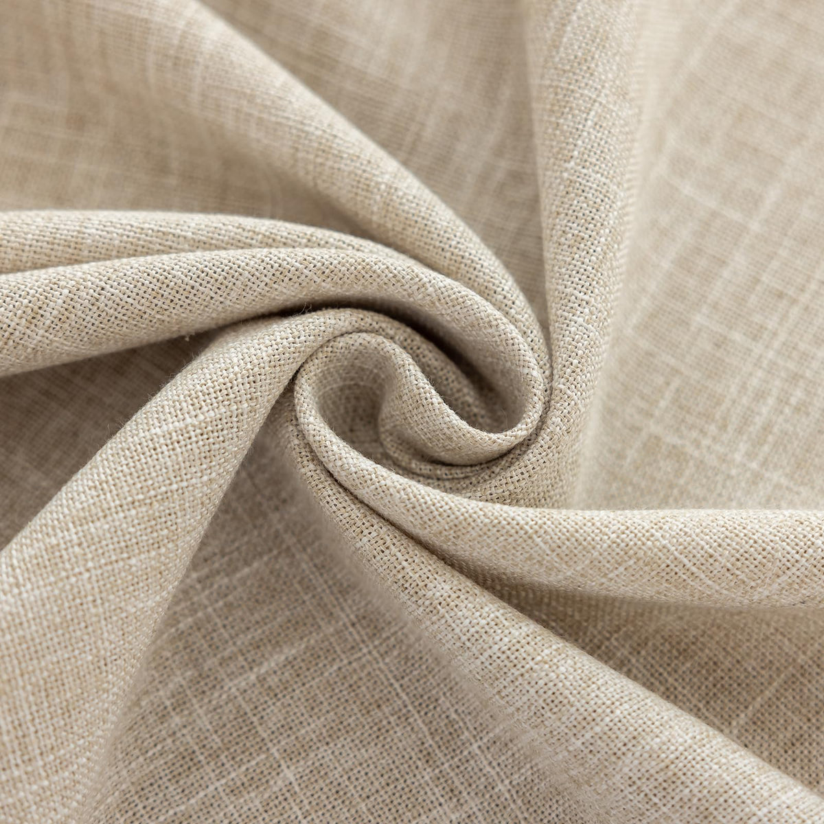 Joyfol Day Rustic Waterproof Cotton Blend Tablecloth, Heavy Weight Embroidery Table Cover for Rectangle Tables, Burlap Farmhouse Style with Coffee Line Pattern, 55" x 120"