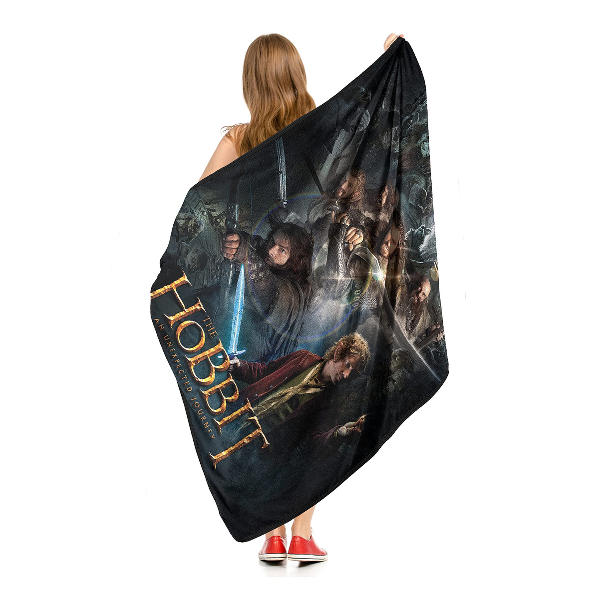 Northwest The Hobbit Micro Raschel Throw Blanket, 46" x 60", Unexpected Journey