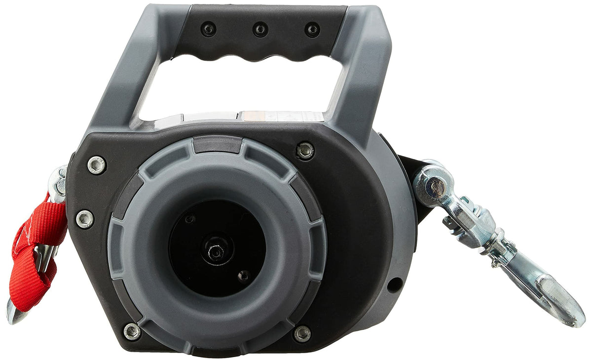 WARN Drill Winch – 750 lb Portable Pulling Winch with Synthetic Rope | Drill-Powered Operation | Lightweight, Compact Design with Hook & Controls | Ideal for Trailers, ATVs, UTVs.