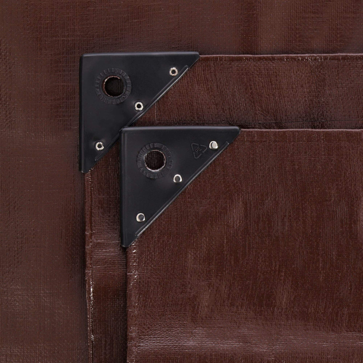 WHITEDUCK Super Heavy Duty Poly Tarp Cover 16 Mil & 10 Mil with Grommets and Reinforced Edges (Brown, White & Silver Black) (Brown- 16 Mil, 30' x 30')