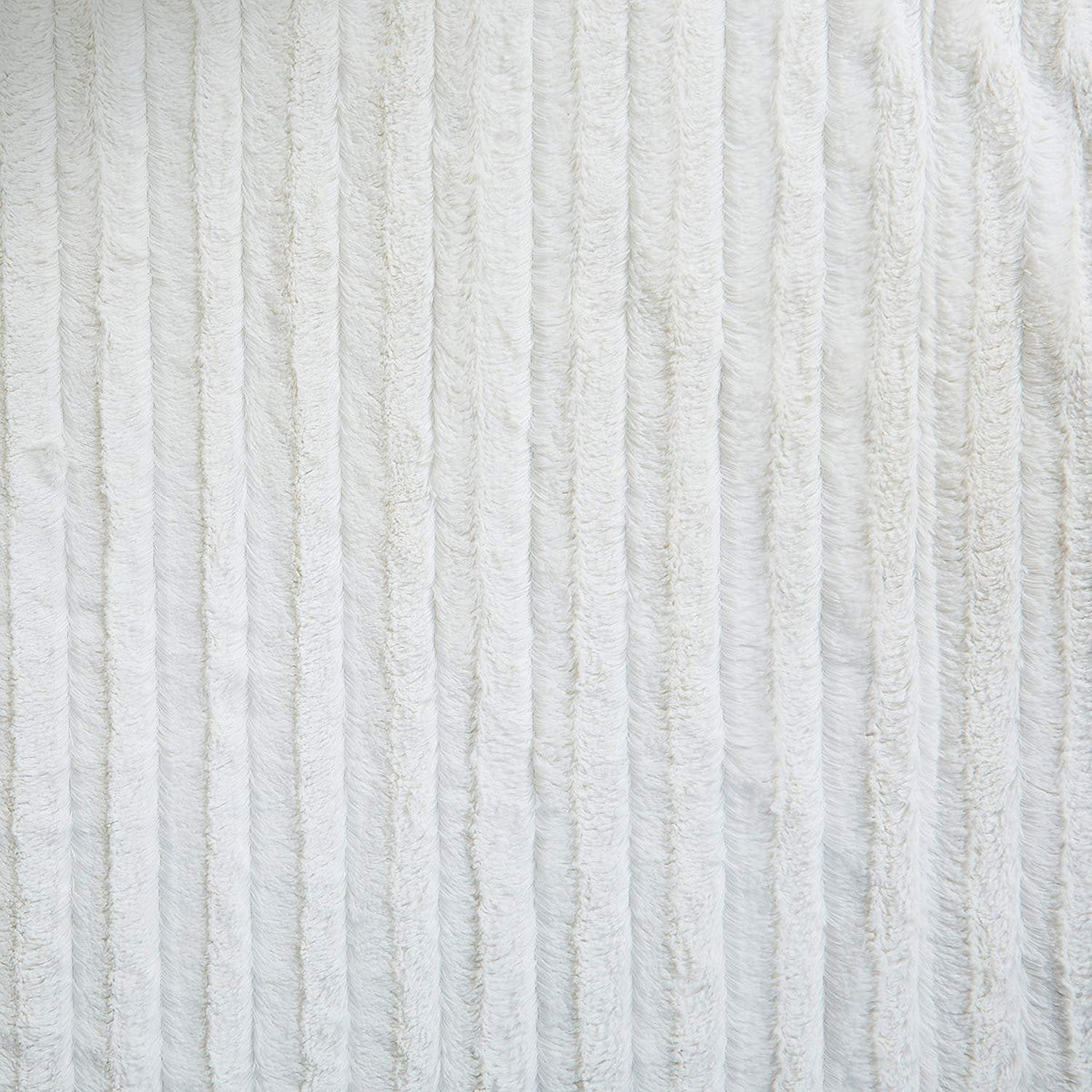 Tache White Creamy Ivory Polar Blanket Super Soft Warm Faux Fur with Ivory Sherpa Back Bed Throw - 63x87