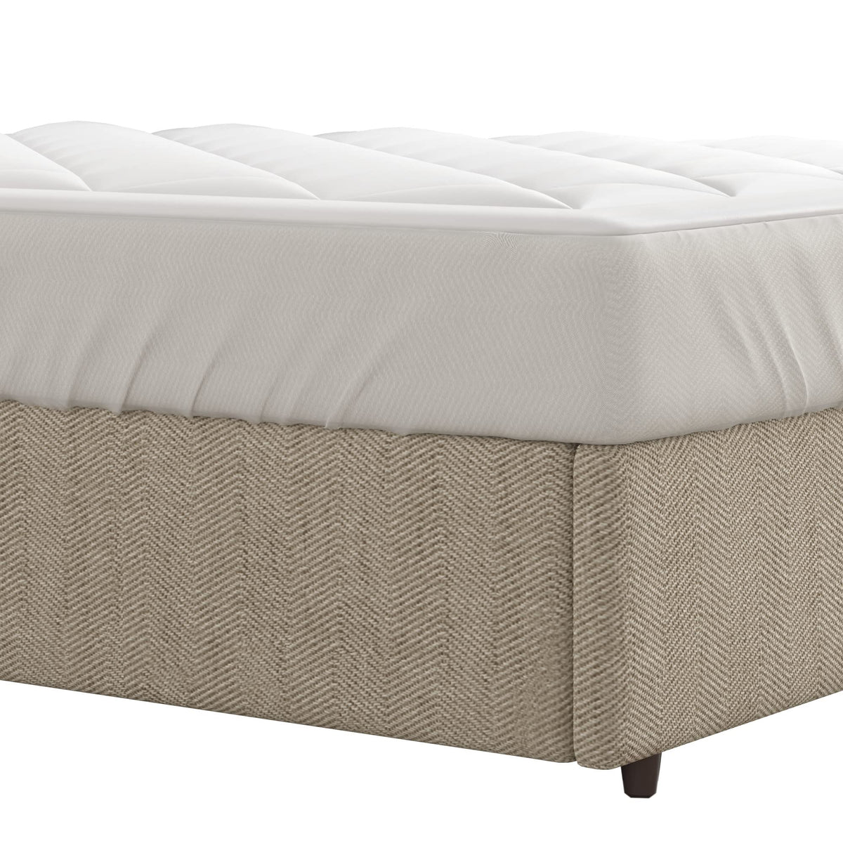 Sleep Philosophy Waterproof Sofa Bed Mattress Protector, Holden Sofa Bed Queen Mattress Pad, 3M Scotchgard, Microfiber Mattress Topper Fitted Elastic Pocket Fits Up to 8 Inch, Queen 60x72, White