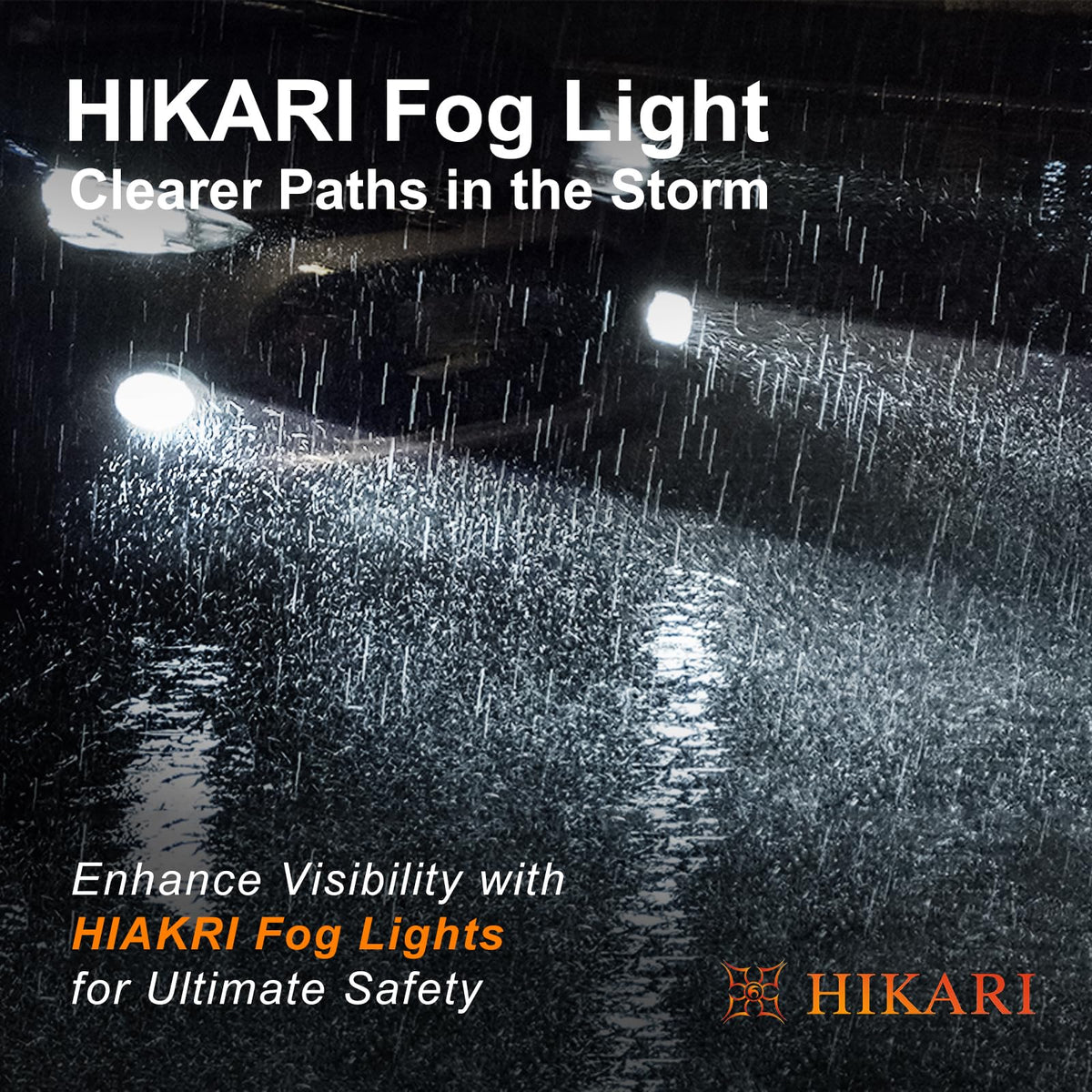 HIKARI WINGS H13 9008 Fog Light, 80000LM Pure White 6000K LED Bulbs, Plug & Play IP68 Waterproof Pack of 2
