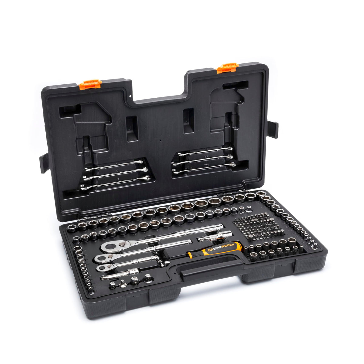 GEARWRENCH 202 Piece SAE/Metric Mechanics Tool Set 1/4", 3/8", & 1/2" Drives | GW72MLCBMTS