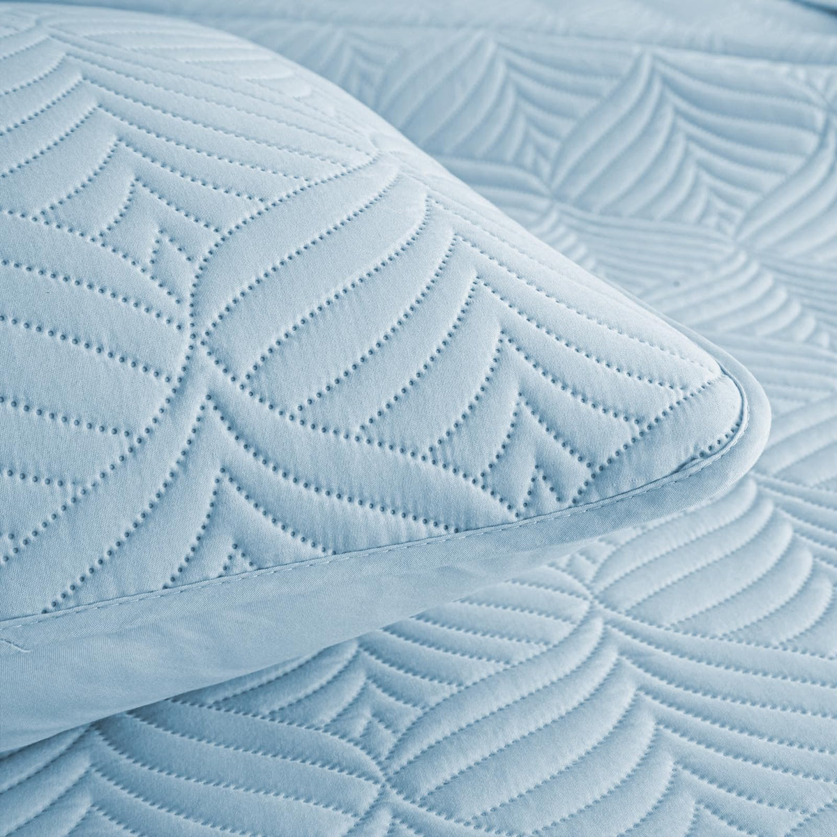 Whale Flotilla Extra Soft Full Queen Quilt Bedding Set, Lightweight Light Blue Bedspreads Quilts Queen Size with Modern Pattern, Reversible 3-Piece Coverlet with 2 Pillow Shames for All Seasons