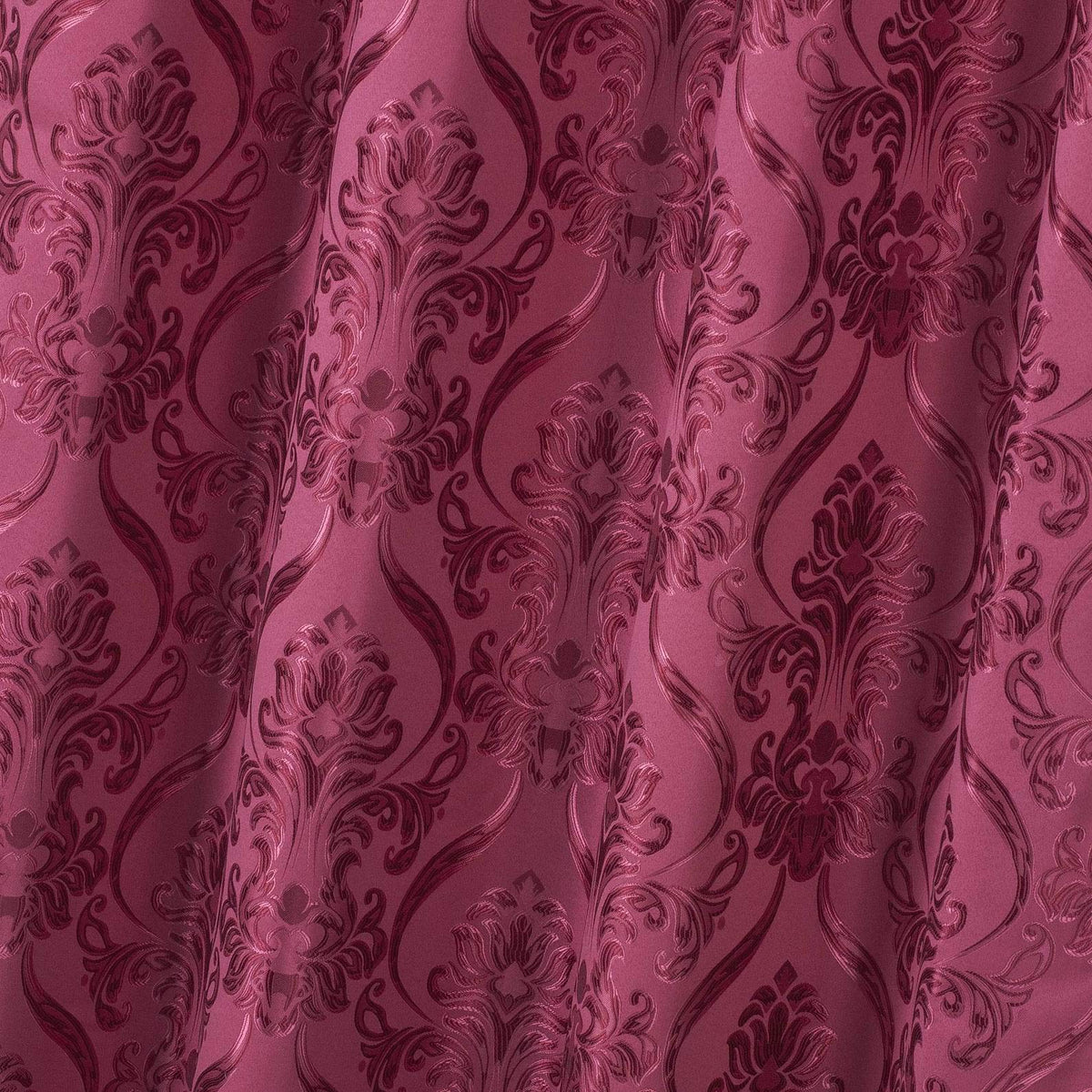 All American Collection New 4 Piece Drape Set with Attached Valance and Sheer with 2 Tie Backs Included (84" Length, Burgundy)