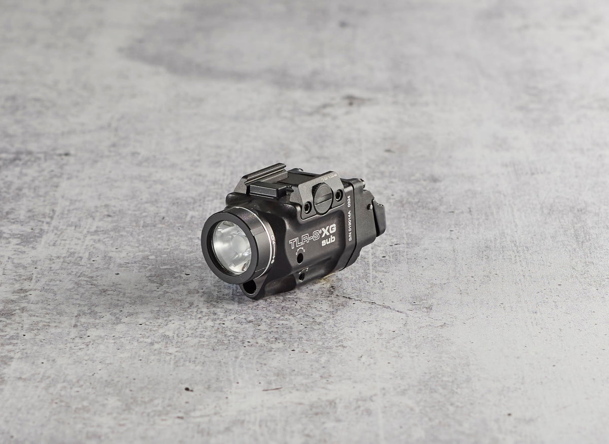 Streamlight 69438 TLR-8 X G sub 500-Lumen Rail-Mounted Tactical Weapon Light with Integrated Green Aiming Laser Exclusively for 1913 Short Models Only, Black
