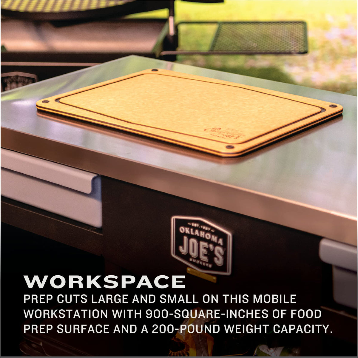 Oklahoma Joe's Workstation DLX Prep & Storage Cart - 23252169