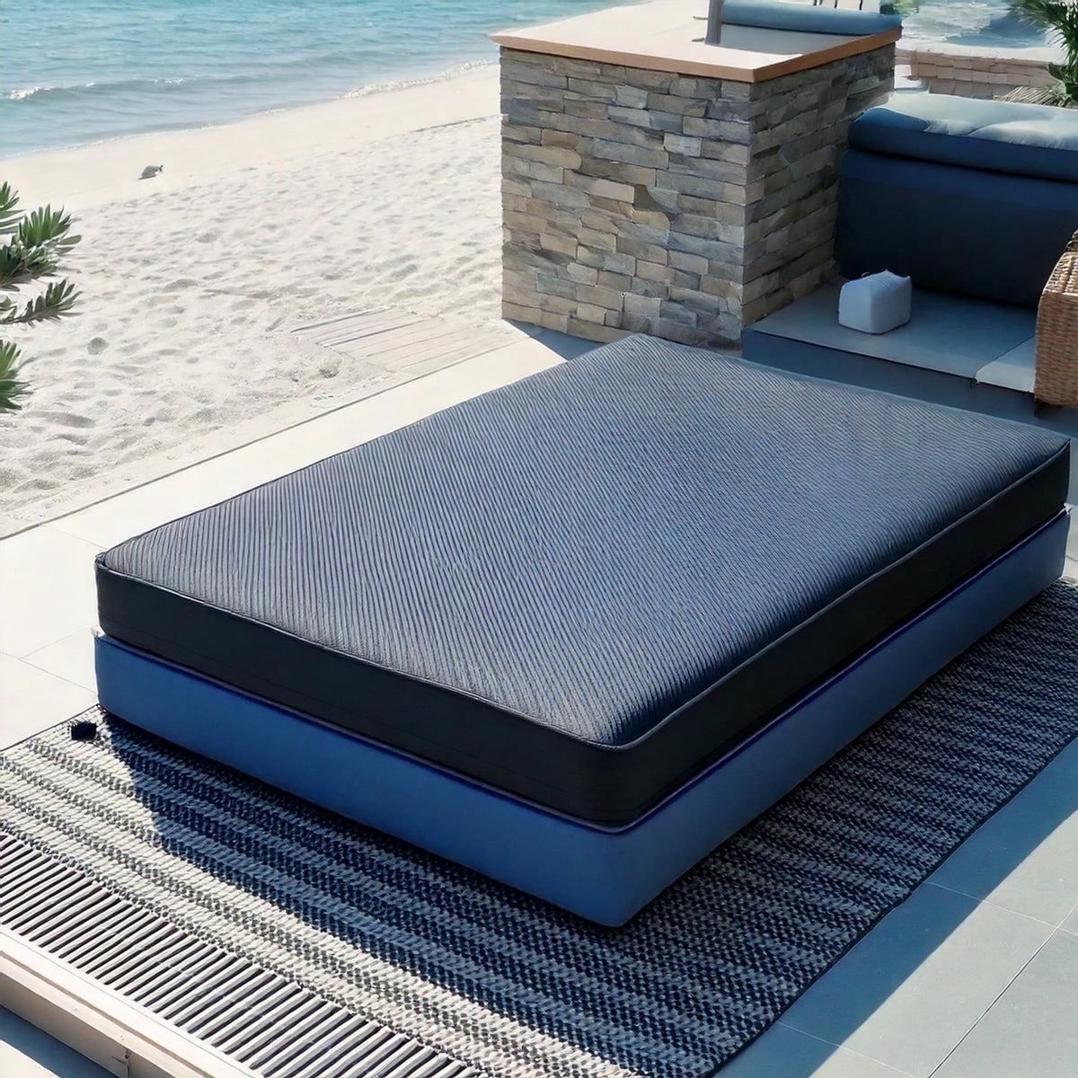 Mielmoon 8" Waterproof Mattress No-Springs Foam Bed Plush-Barrier,Clean&Body,Supportive Spinal,Outdoors-Medical Mattress-Bedwetting (8", Short Queen)