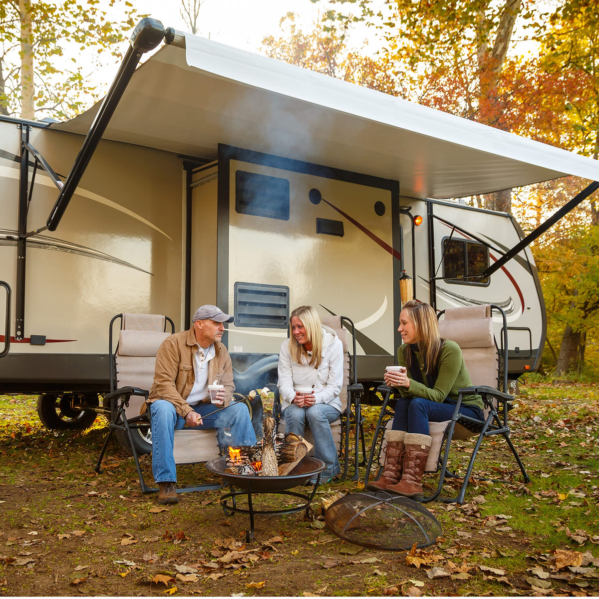 Kwikee 38 Series Electric Step Assembly, Logic Control Unit, Power Switch Kit for RV, Travel Trailers, Hidden Light, 8.5" Step Rise, Anti-Slip Surface, 12V DC Motor, Steel Construction - 3723383