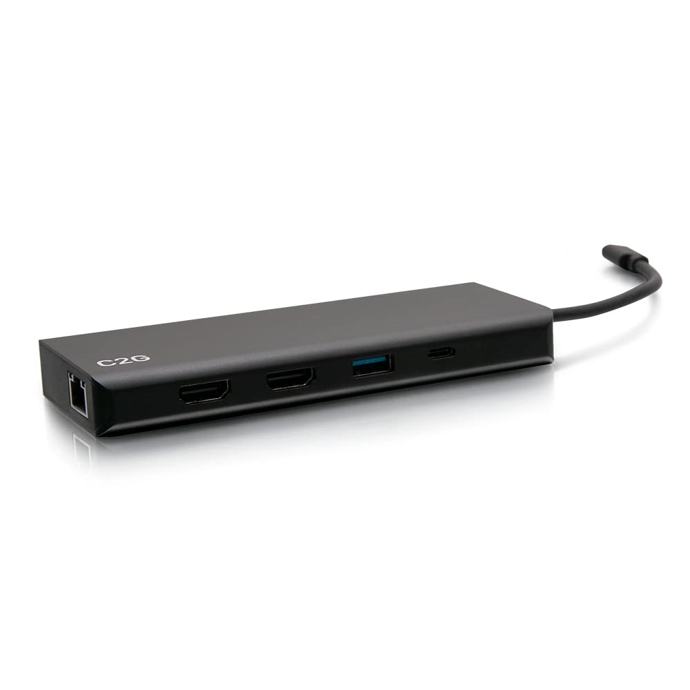 USB-C 9-in-1 Dual Display Docking Station with HDMI, Ethernet, USB, 3.5mm Audio and Power Delivery up to 60W - 4K 30Hz (TAA Compliant) - TAA Compliant