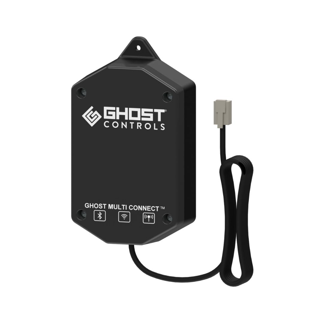 Ghost Controls Manor Series Dual Solar Automatic Gate Opener Smart Bundle with 30w Solar Panel and MultiConnect