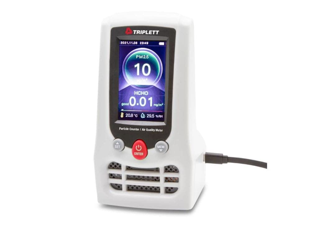 Triplett EPC175 Particle Counter and Air Quality Meter, Displays Air Temperature, Relative Humidity, Formaldehyde (HCHO) and TVOCs
