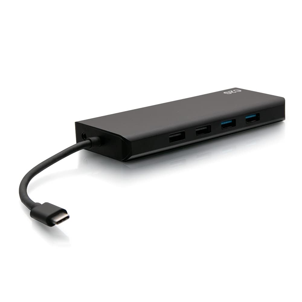 USB-C 9-in-1 Dual Display Docking Station with HDMI, Ethernet, USB, 3.5mm Audio and Power Delivery up to 60W - 4K 30Hz (TAA Compliant) - TAA Compliant