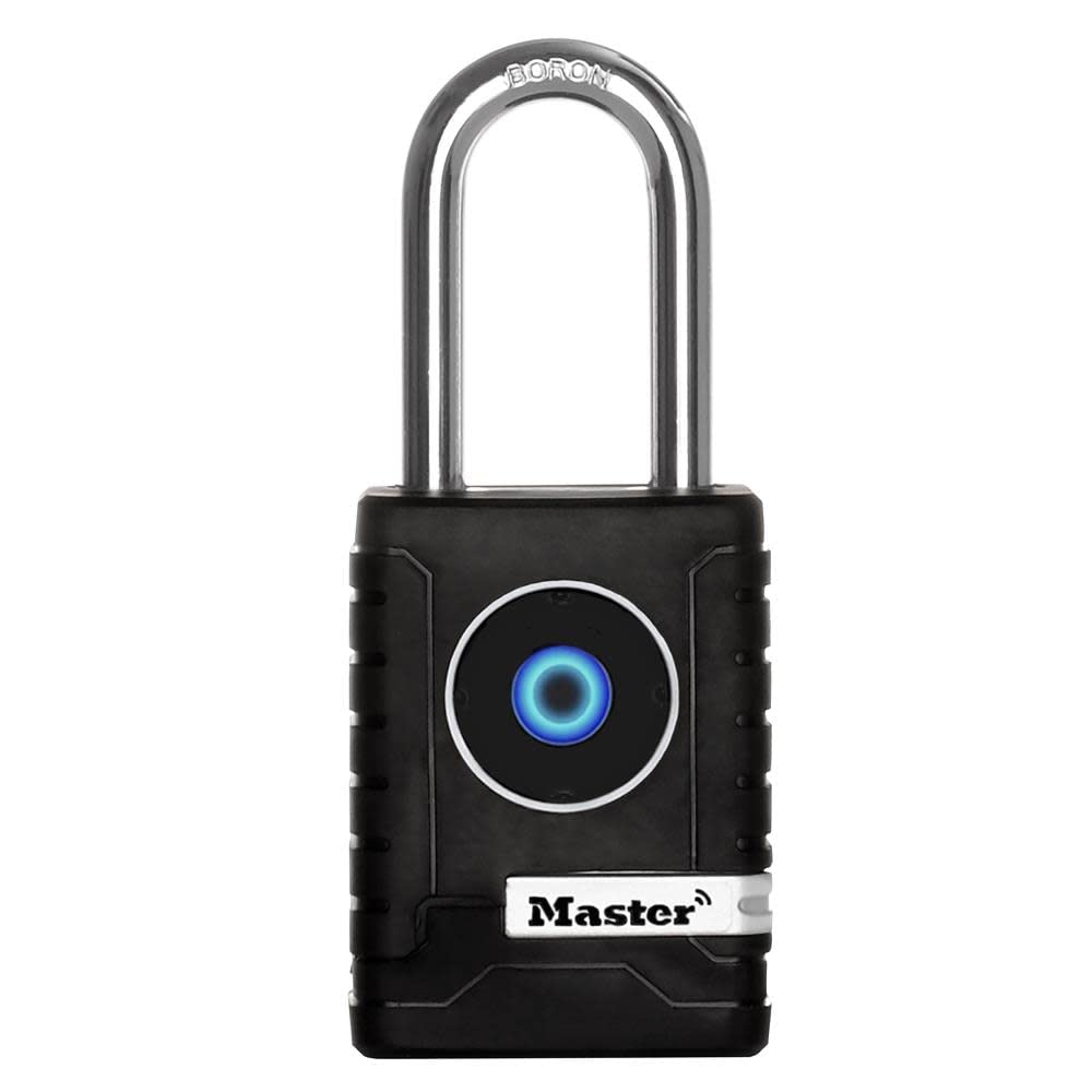 Master Lock Padlock, Outdoor Personal Use Bluetooth Lock, 2-7/32 in. Wide, 4401DLH