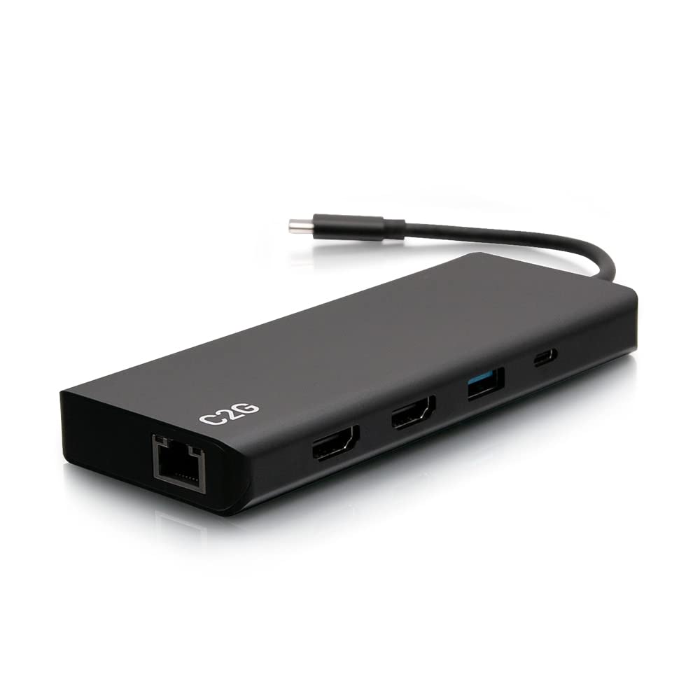 USB-C 9-in-1 Dual Display Docking Station with HDMI, Ethernet, USB, 3.5mm Audio and Power Delivery up to 60W - 4K 30Hz (TAA Compliant) - TAA Compliant