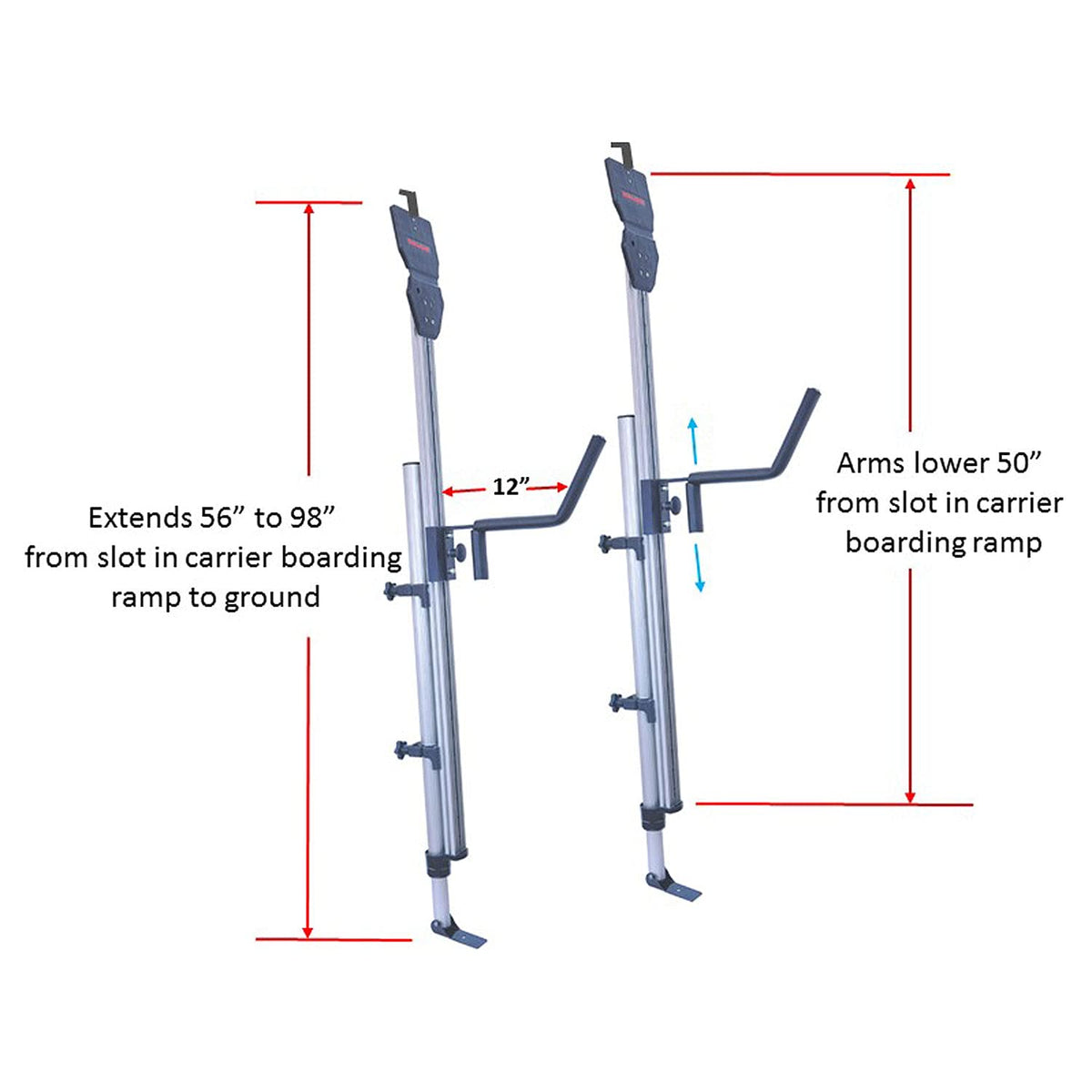 Malone Telos XL Load Assist For Kayak Carrier