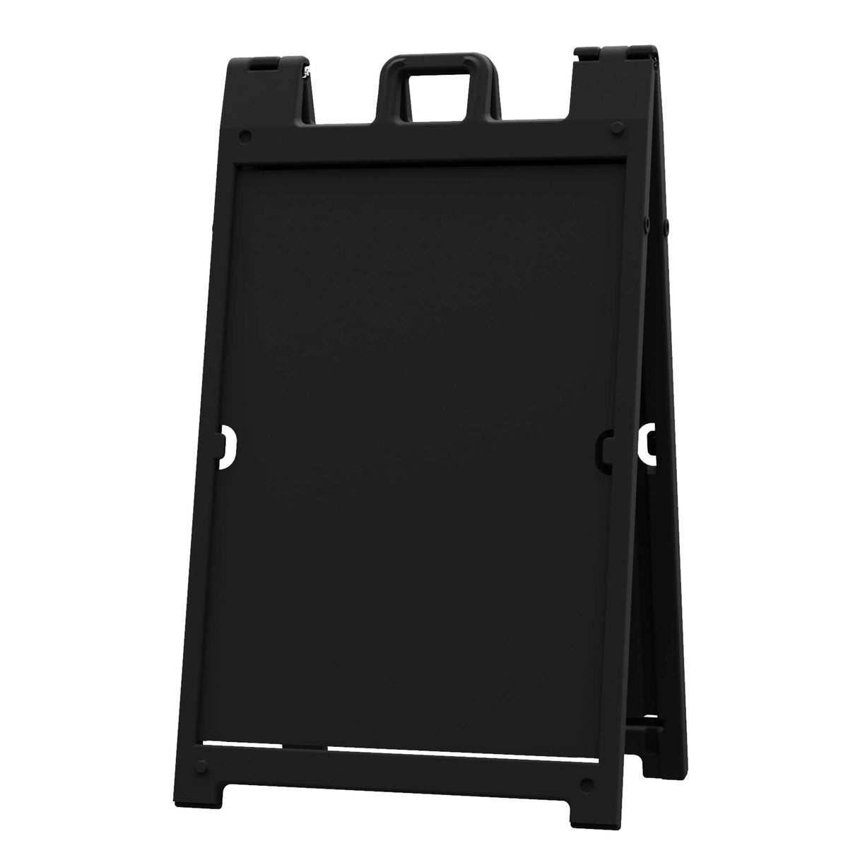 Plasticade Signicade Deluxe A Frame Sidewalk Curb Sign in Black