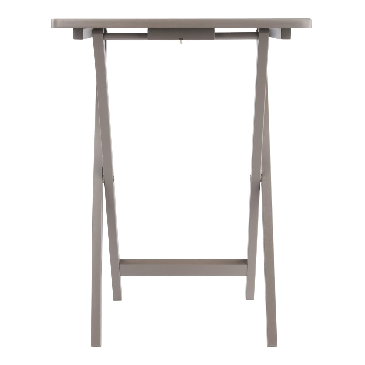 Winsome Alex Set of 4 Foldable Snack Tables with Storage Rack, Easy to Store Portable Fold Up Table Set for Kitchen, Living Room TV Dining, Crafts, Puzzles, Work from Home
