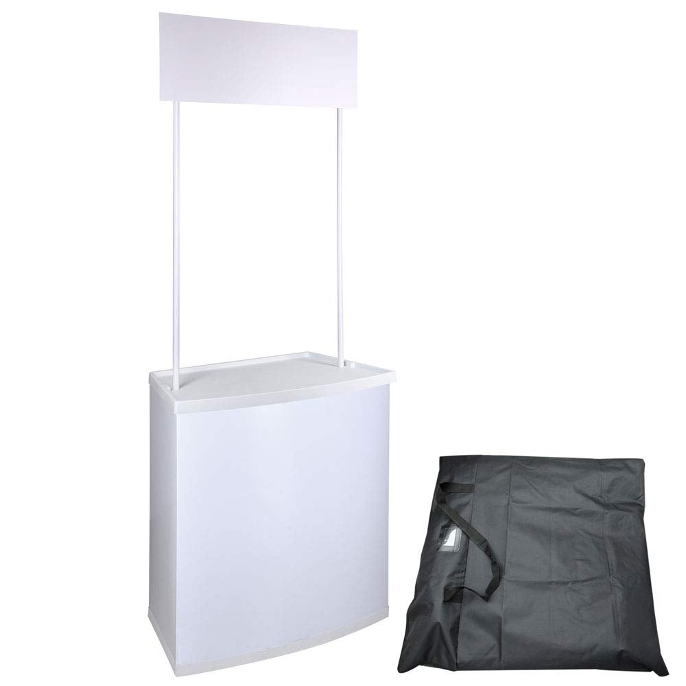 Yescom Portable Promotion Counter Table Foldable Booth Kiosk Trade Show Display Banner Stand