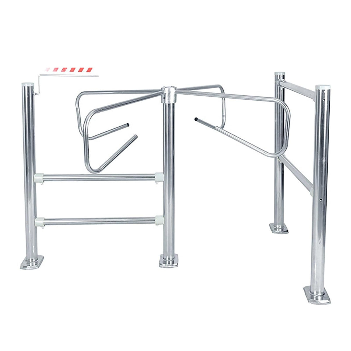 Cross One-Way Turnstile Gate, Manual Entrance and Exit, Stainless Steel Swing Gate for Supermarkets, Factories, Libraries, and Stores(66.9in/170cm)