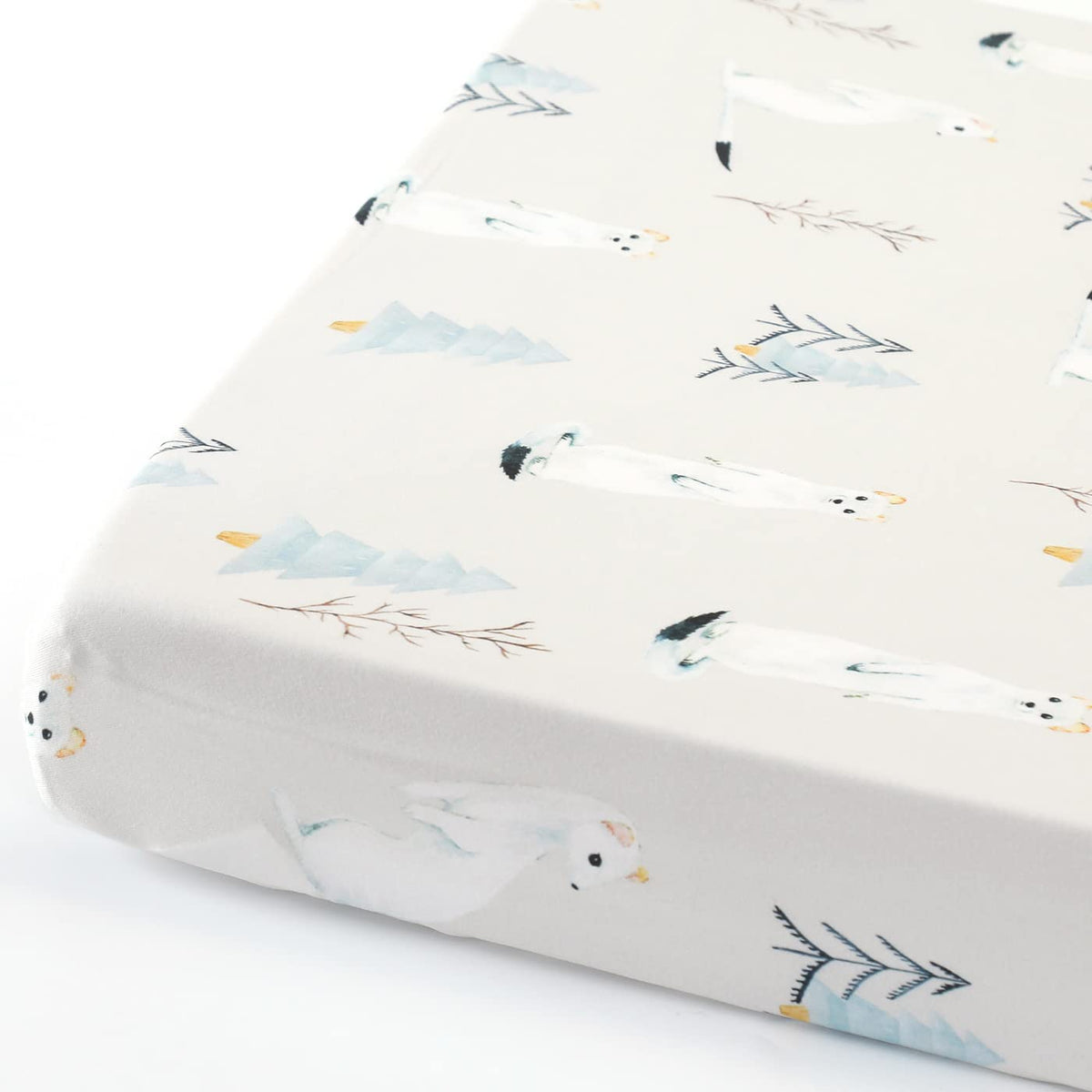 Stretch Ultra Soft Jersey Knit Fitted Pack and Play Sheets Set 2 Pack, Fit Portable/Mini Cribs Sheets, Playpen Mattress Pads Safe and Snug, Cute Stylish Playard Sheets Wild Forest Print for Baby