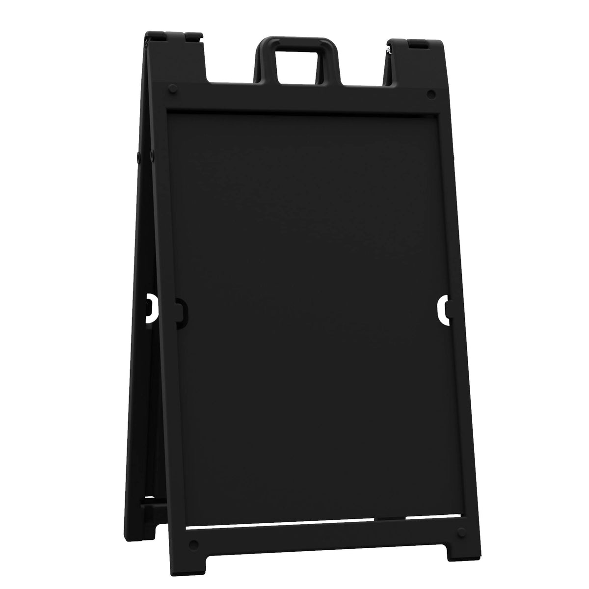 Plasticade Signicade Deluxe A Frame Sidewalk Curb Sign in Black