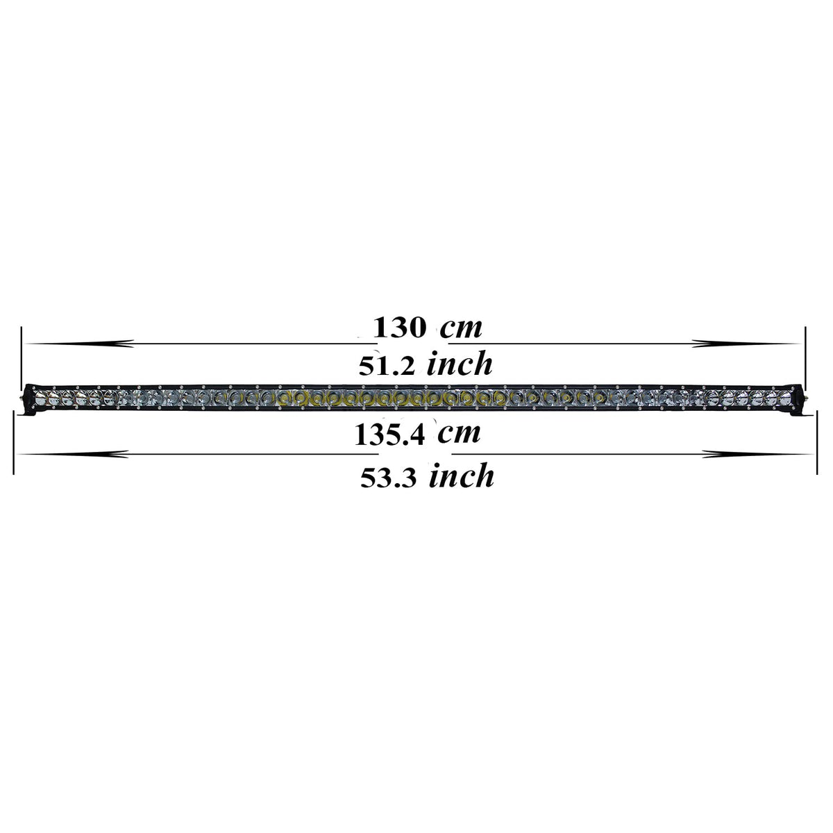 Angel ma 52" Inch 250w Curved LED Bar Spot Flood Combo Light Bar 35000 Lumens Off Road for UTV ATV Truck 4WD Car Truck Tractor Boat RV SUV ATV UTV Pickup Wagon Lamp