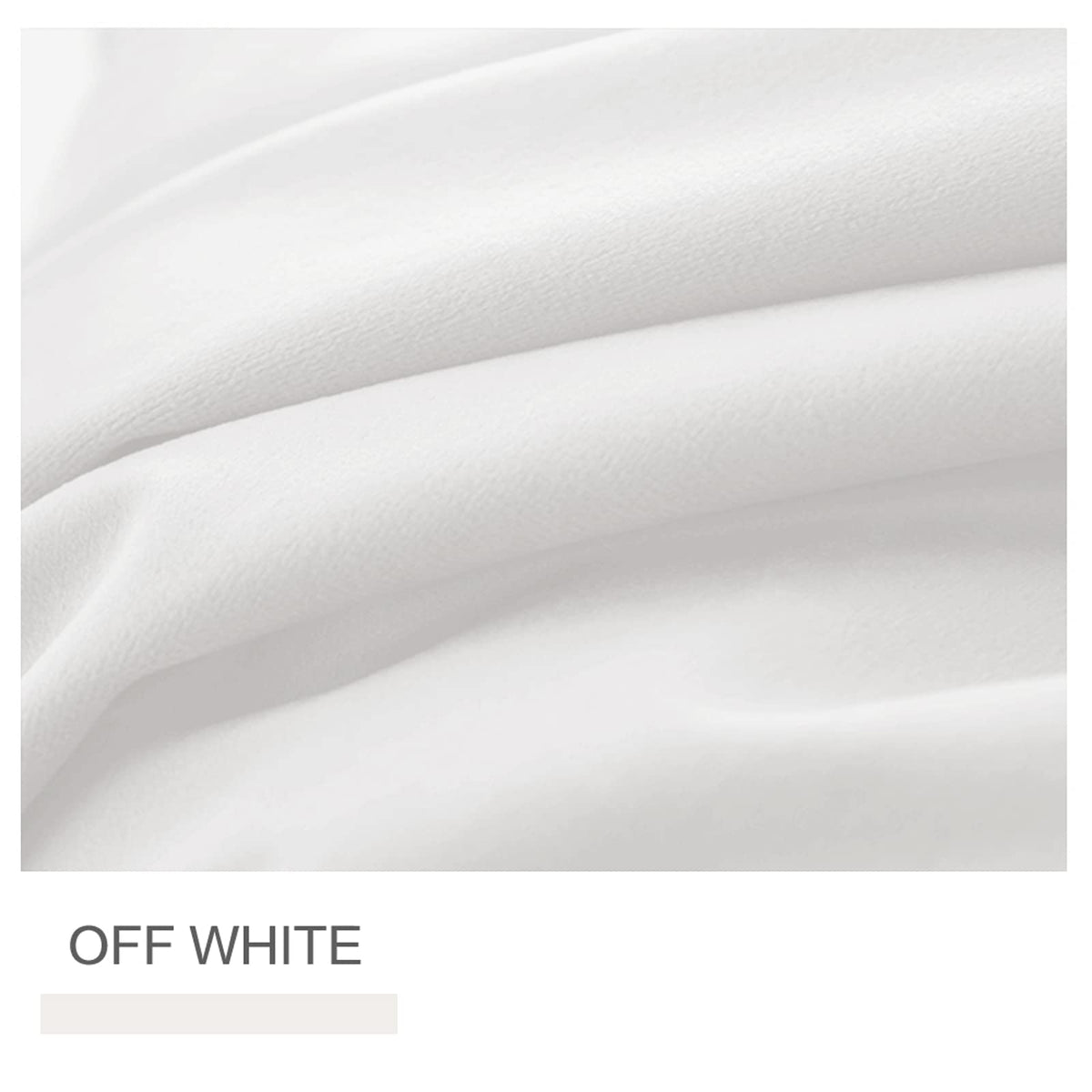 LETAU Pinch Pleated Lined Blackout Curtains 108 inches Long, Luxury Velvet Weighted Thermal Window Curtains Panels Drapes, 52" W x 108" L, Set of 2, Off White