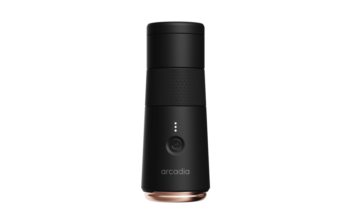 Arcadia Go Rechargeable Portable Turkish Coffee Maker – USB-C Powered, Compact & Cordless, Ideal for Outdoors, Travel, Camping, Office & Home Brewing (Night Black)